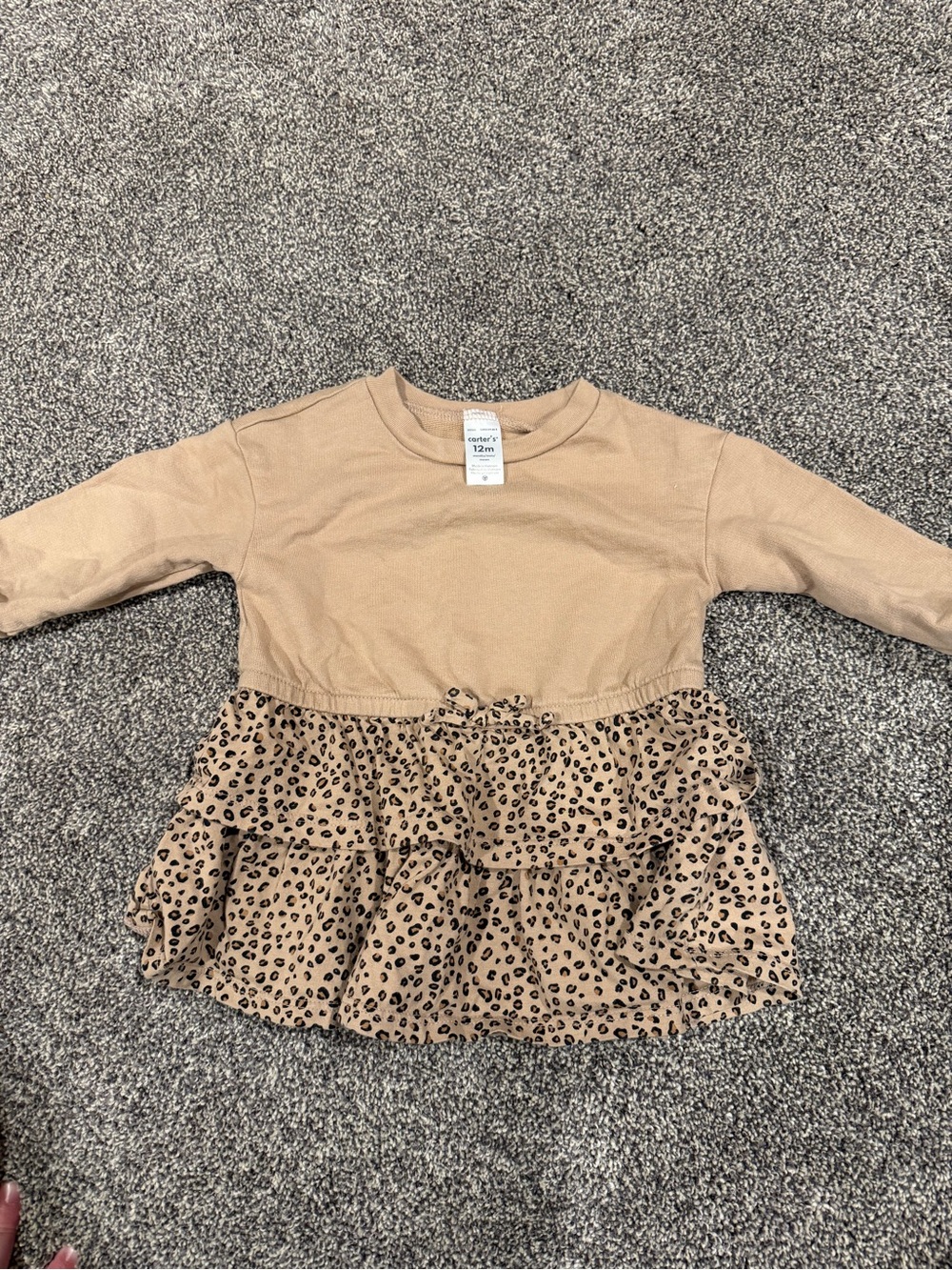Carters 12M leopard dress